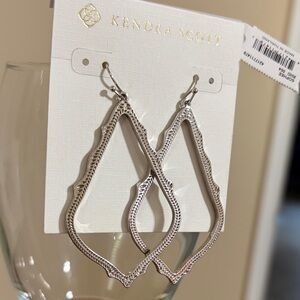 Kendra Scott Silver Geometric Earrings - Sophee